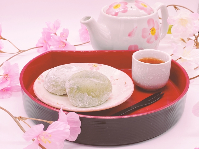 よもぎ餅　春のイメージ